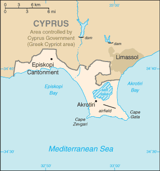 Map of Akrotiri