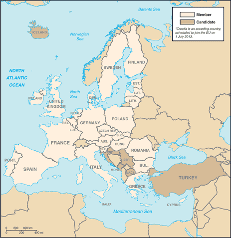 Map of European Union