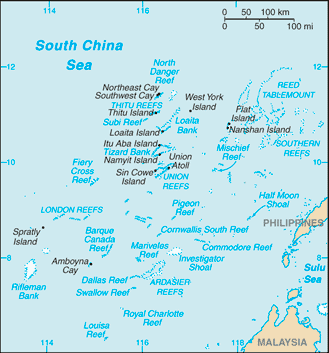 Map of Spratly Islands