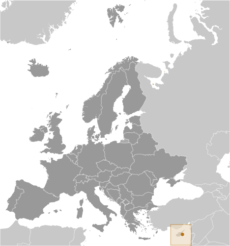 Locator Map for Dhekelia