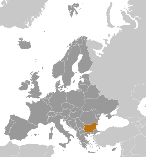 Locator Map for Bulgaria